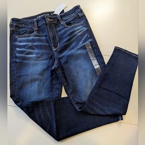 AMERICAN EAGLE, Hi-Rise Jegging, Midnight Dreamer, Size 12 X-Short, 31W.